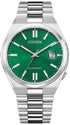 Citizen Tsuyosa NJ0150-81X Men's Watch - Green Dial, Stainless Steel Case and Band