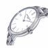 Baume & Mercier Classima MOA10356 Orologio al quarzo da donna - Cassa in acciaio inossidabile da 36,5 mm, quadrante bianco, numeri romani, datario, bracciale in acciaio inossidabile