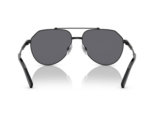 Dolce & Gabbana DG2288 1106/81 Gafas de Sol Hombre - Montura Negro Mate, Lentes Grises Polarizadas
