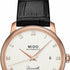 Mido Baroncelli III M027.407.36.013.00 Orologio automatico da uomo - Quadrante bianco, cinturino in pelle nera