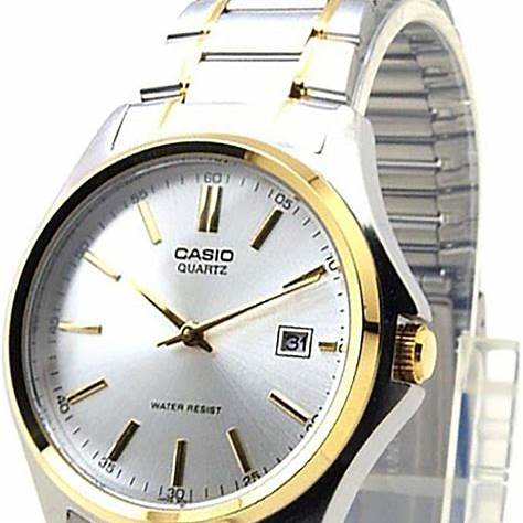 Casio MTP-1183G-7ADF Herren Zweifarbige Edelstahl Uhr – Silbernes Zifferblatt