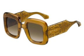 Occhiali da sole Etro 0015/S ETV/HA Donna - Montatura in oro ambrato, lenti sfumate marroni