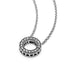 Collana Pandora 397436CZ-45 Logo Pavé Circle - Argento 925 con zirconi chiari, 45 cm