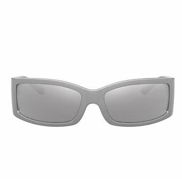 Dolce & Gabbana DG6188 34156G Unisex Sunglasses - Metallic Grey Frame, Light Grey Mirror Silver Lenses