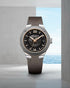 Baume & Mercier Riviera MOA10720 Men's Automatic Watch - 39mm Stainless Steel Case, Smokey Grey Sapphire Dial, Grey Rubber Strap