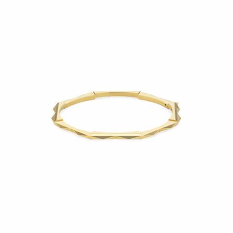 Gucci Link to Love 18ct Yellow Gold Studded Bracelet - 4mm Band Width