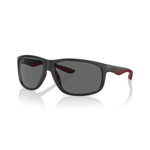 Lunettes de soleil Emporio Armani EA 4199U 5001/87 pour homme - monture noire mate, verres gris foncé