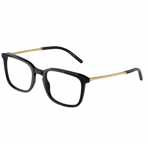 Dolce & Gabbana DG3349 501 54 Occhiali da vista quadrati da uomo - Montatura nera