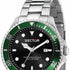 Sector 230 R3253161041 Orologio da uomo - Acciaio inossidabile, quadrante nero, lunetta verde