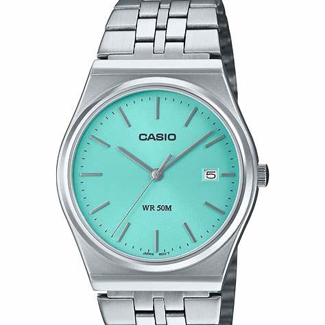 Casio MTP-B145D-2A1VEF Men's Analog Watch – Blue Dial with Stainless Steel Bracelet