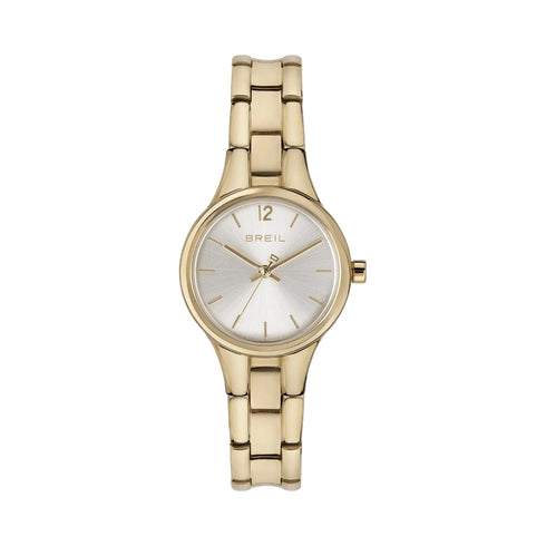 Breil B Reflex TW1992 Women's Quartz Watch - Silver Dial, Gold IP Stainless Steel Bracelet