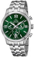 Jaguar J963/3 Men's Acamar Chronograph Watch - Stainless Steel Bracelet, Green Dial