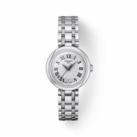 Orologio al quarzo Tissot Bellissima Small Lady Donna T126.010.11.013.00 - Quadrante bianco, bracciale in acciaio inossidabile