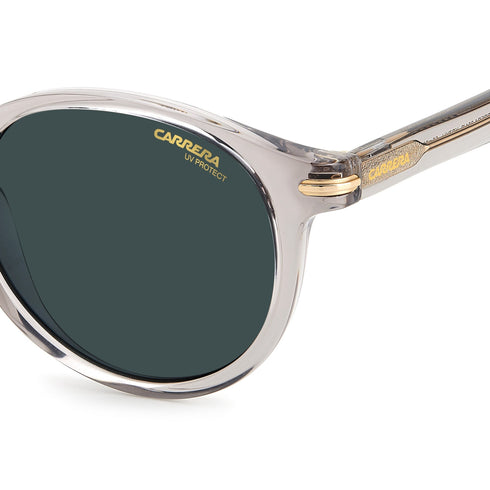 CARRERACarrera 301/S KB7‑KU 50 Clear‑Grey Round Sunglasses – Blue UV400EYEWEAREcecile