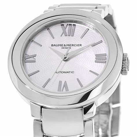 Orologio automatico da donna Baume & Mercier Promesse 10182 - Quadrante in madreperla, bracciale in acciaio inossidabile