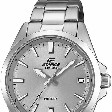 Casio Edifice EFV-100D-8AVUEF Men's Watch - Gray Dial, Stainless Steel Band