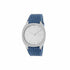 Gucci 25H YA163422 Unisex Watch – Silver Dial, Blue Leather Strap