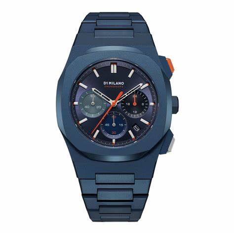 D1 MILANOD1 Milano NOX Chronograph D1 - CHBJ12 Men's Watch - Blue Stainless Steel, Sunray Blue Dial, 41.5mmWATCHESEcecile