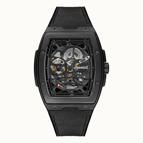 Ingersoll 1892 "The Challenger" I12307 - Orologio scheletrato automatico nero da 42 mm