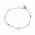 Gucci Interlocking G Multicoloured Enamel Sterling Silver Bracelet - Size 16cm