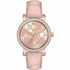 Michael Kors Corey MK2987 Women's Rose Gold-Tone Watch - Pink Leather Strap