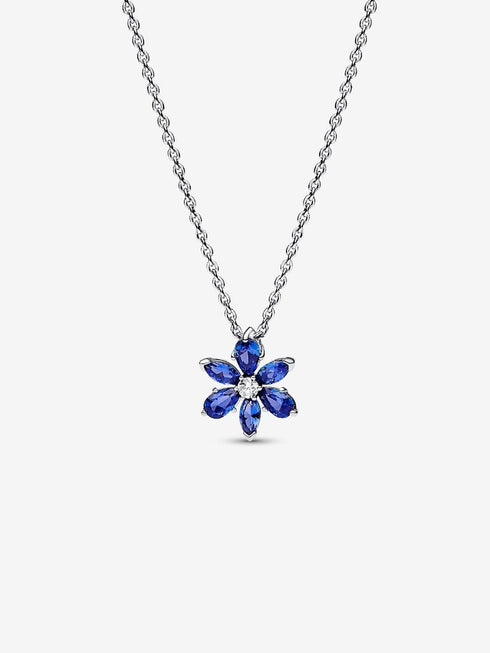PANDORAPandora 392387C02 - 45 Sparkling Blue Herbarium Necklace – Sterling Silver, 45cmBIJOUXEcecile