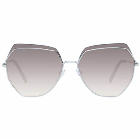 Bally BY0076-D 6116B Occhiali da sole da donna - Montatura argento, lenti sfumate