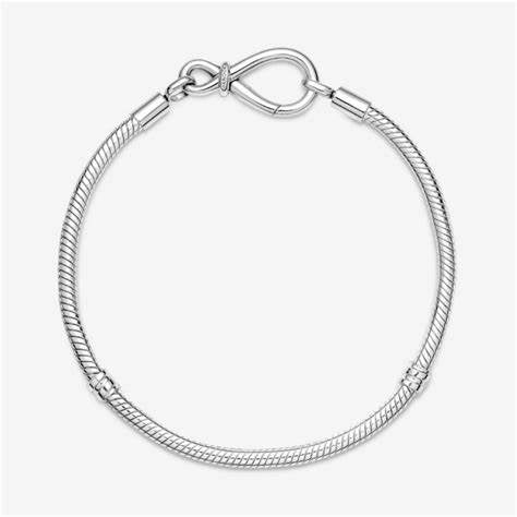 PANDORAPandora 590792C00 - 19 Infinity Knot Snake Chain Bracelet – Sterling SilverBIJOUXEcecile