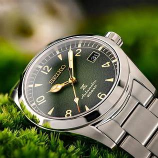 Seiko Prospex Alpinist SPB155J1 Men's Watch - Green Dial, Stainless Steel Case and Bracelet