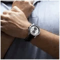 FESTINAFestina F20695/1 Timeless Chronograph Men's Watch - Silver Dial, Black Leather StrapWATCHESEcecile
