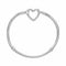 PANDORAPandora Moments Heart Closure Snake Chain Bracelet 599539C00 - 18 – Sterling Silver, 18cmBIJOUXEcecile