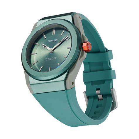 D1 Milano Carbonlite Aqua D1-CLRJ07 Orologio da uomo - Nylon di carbonio azzurro, 40,5 mm