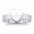 Gucci Trademark Herzring aus Sterlingsilber - Größe 6