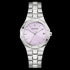 Bulova 96M170 Women's Watch – Silver Steel, Lilac Dial, Sapphire Crystal, 32mm