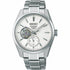 Seiko Presage SPB415J1 Men's Automatic Watch - 40.2mm Stainless Steel Case, White Textured Dial, Open Heart Design