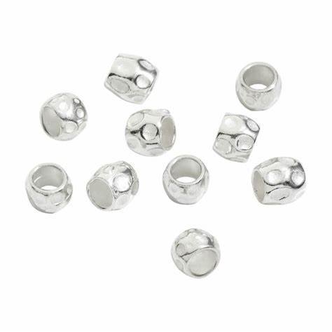 DODODoDo Granelli Silver Components DUB4002GRA10000AG – Set of 10 Sterling Silver BeadsJEWELRYEcecile