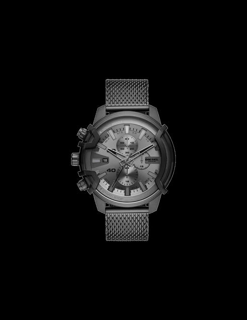 Diesel Griffed DZ4536 Men's Chronograph Watch – Gunmetal Steel, 48mm