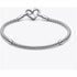 Pandora 592453C00-17 Bracciale a catena con borchie Moments - Argento, 17 cm