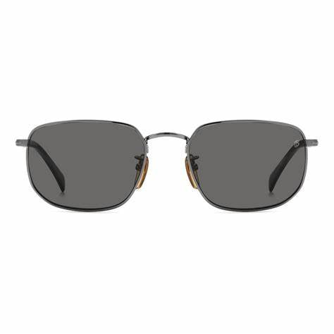 David Beckham DB 1143/S KJ1/M9 Men's Sunglasses - Dark Ruthenium Frame, Grey Polarized Lenses