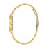 Guess GW0404L4 Women's Gold-Tone Watch – 34mm Blue Dial, Recycled Steel, Roman Numerals