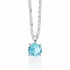 Miluna CLD4345 Collana da donna - Argento 925 con gemma di topazio blu