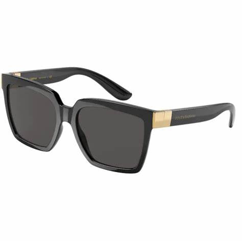 Dolce & Gabbana DG6165 501/87 Women's Sunglasses - Black Frame, Dark Gray Lenses