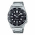 Casio MTD-135D-1AVDF Herren Analog Uhr - Edelstahlarmband, Schwarzes Zifferblatt