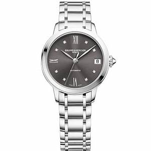 Baume & Mercier Classima MOA10610 Women's Automatic Watch - Grey Dial, Diamond Markers