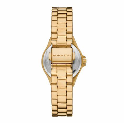 Michael Kors Lennox MK7394 Women's Watch - Gold-Tone, Animal-Print Pavé Dial