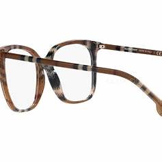 Burberry BE 2367 3966 Occhiali da vista da donna - Montatura a quadri in acetato marrone