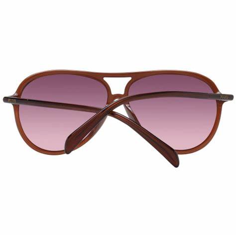 Occhiali da sole Cat-Eye da donna Emilio Pucci EP0200 6148T - Montatura marrone, lenti sfumate bordeaux