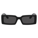 Dolce & Gabbana DG4447B 3355/87 53 Women's Rectangular Sunglasses - Black Frame, Dark Grey Lense