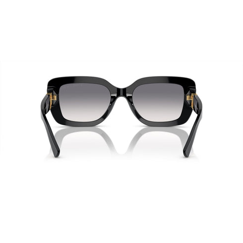 Occhiali da sole Ralph Lauren The Nikki RL 8217U - Montatura nera con lenti viola sfumate