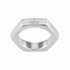 Gucci Trademark Sterlingsilber Hexagonaler Ring - Größe 6